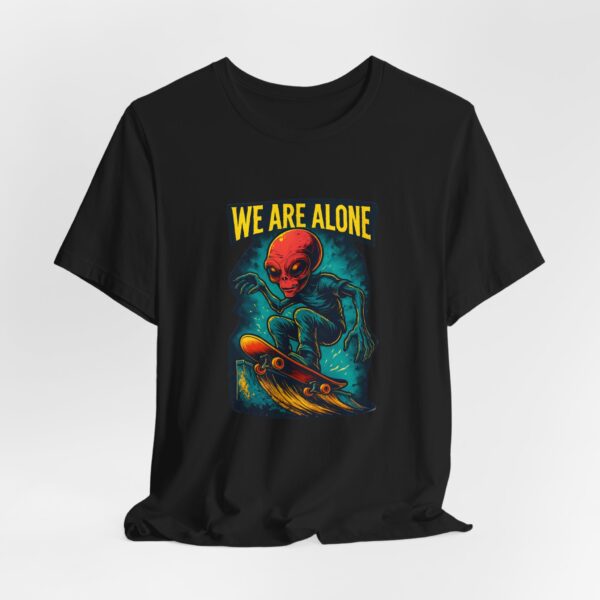 Alien Skateboarding Tee - We Are Alone